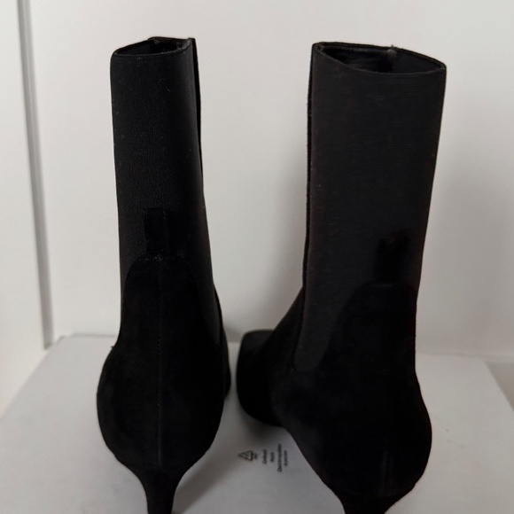 Toteme mid heel boots, suede - Picture 4 of 5